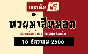 หวยม้าสีหมอก 16 12 66